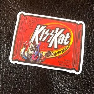 Kiss Kat Kitty Cat Parody Accent Decor Sticker